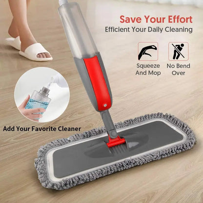 Spray Mops for Hardwood Floors Cleaning: MEXERRIS Falt Mop with 3 Microfiber Pads for Swiffer Powermop - Wet Dust Floor Mop with Sprayer for Wood Laminate Wood Tile Vinyl