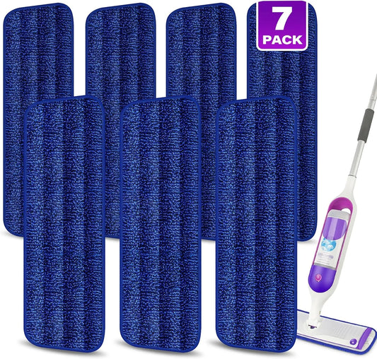 4 Reusable Microfiber Mop Pads Compatible With 360 Self Wringing X Floor Cleaning Mop - Washable