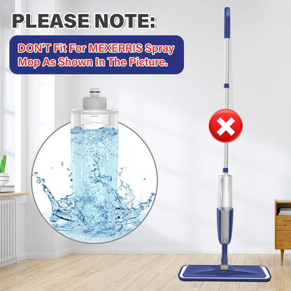 410ML Replacement Bottle for Spray Mop Suitable for MEXERRIS Brand ONLY- MEXERRIS Leak Free Microfiber Spray Wet Mops Refillable Bottle for Floor Cleaning