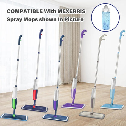 MEXERRIS Spray Wet Mops with 2 Refillable Bottles and 3X Washable Reusable Pads for Hardwood Floor Cleaning