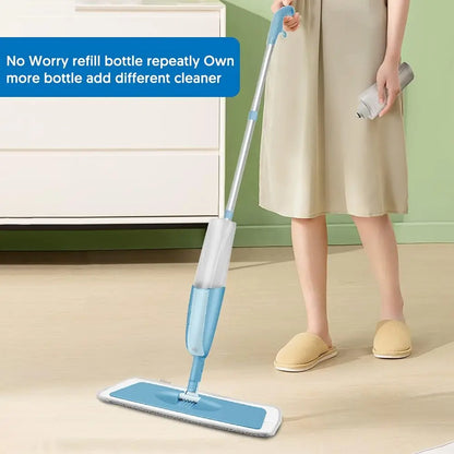 MEXERRIS Spray Wet Mops with 2 Refillable Bottles and 3X Washable Reusable Pads for Hardwood Floor Cleaning